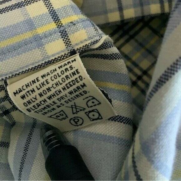 Eddie Bauer Shirt Mens Size Large Multicolor Short Sleeve Buttons Front Plaid - Picture 9 of 9